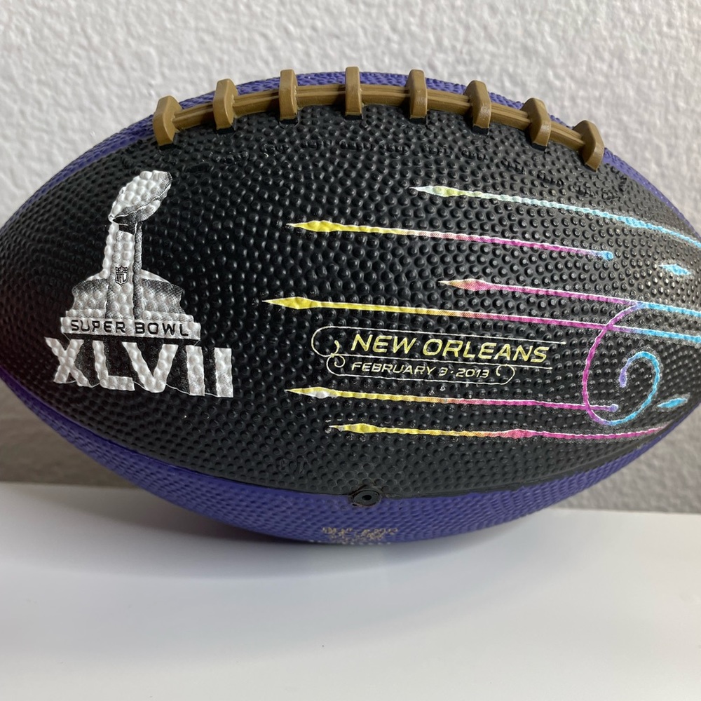 Super Bowl 47 Collector Football - Baltimore Ravens San Francisco 49ers